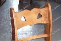 Chaise escabeau en vieux bois recyclé STYLE ANTIQUE©