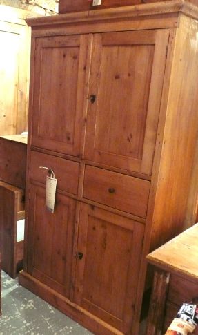 Bonnetière ancienne en pin 4 portes 2 tiroirs intégralement restaurée STYLE ANTIQUE©